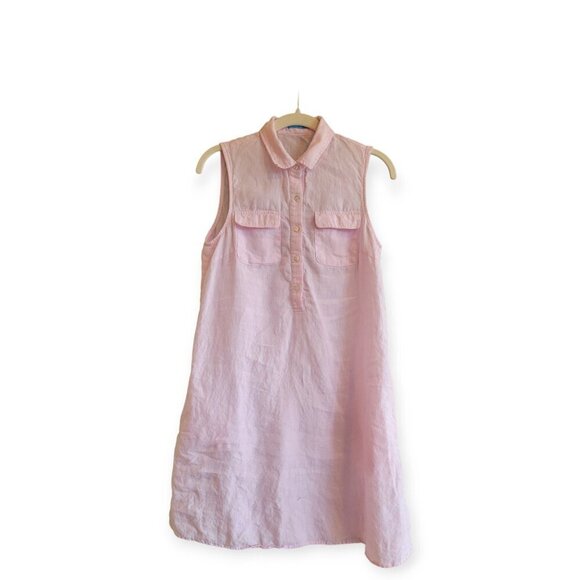 J. McLaughlin 100% Linen Dress – XS – Pale Pink – Sleeveless - Picture 2 of 10